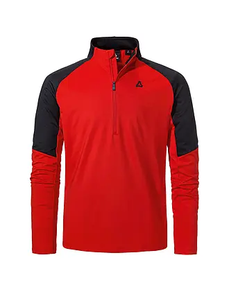 SCHÖFFEL | Zipshirt intimo da uomo Style Safoon | rot